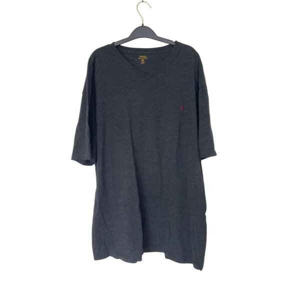 Men's grey Polo v neck short sleeve tee size XLT‎ - Picture 1 of 9